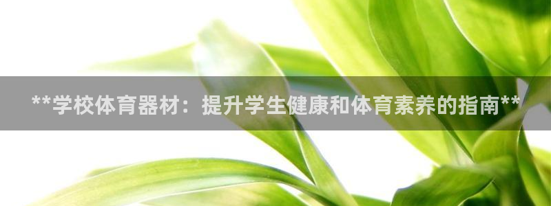 星欧娱乐是正规平台吗知乎文章：**学校体育器材：提升