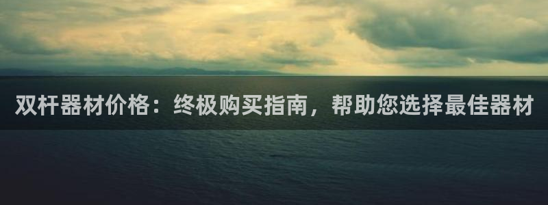 星欧娱乐平台测速线路：双杆器材价格：终极购买指南，帮