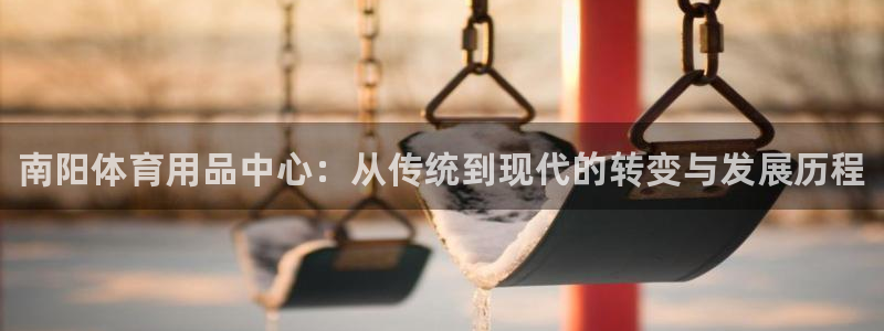 星欧娱乐测速：南阳体育用品中心：从传统到现代的转变与发展历程
